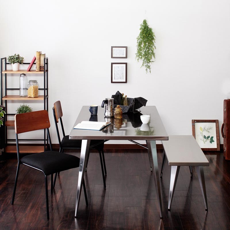 スチール素材のベンチ | インダストリアル | sc | インテリア・家具の