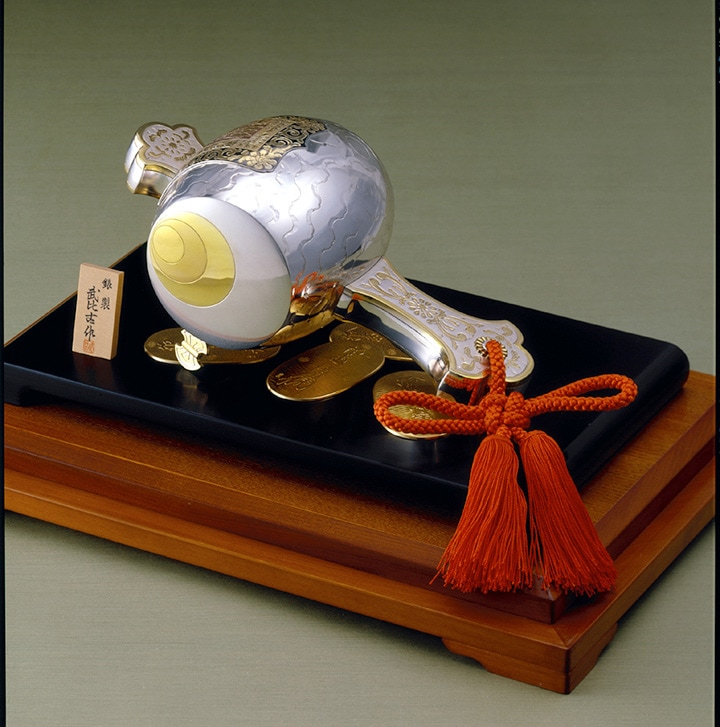 武比古 銀製 小判古鎚 1．1号 | 銀製品,銀製置物,小判小槌 | 森銀器