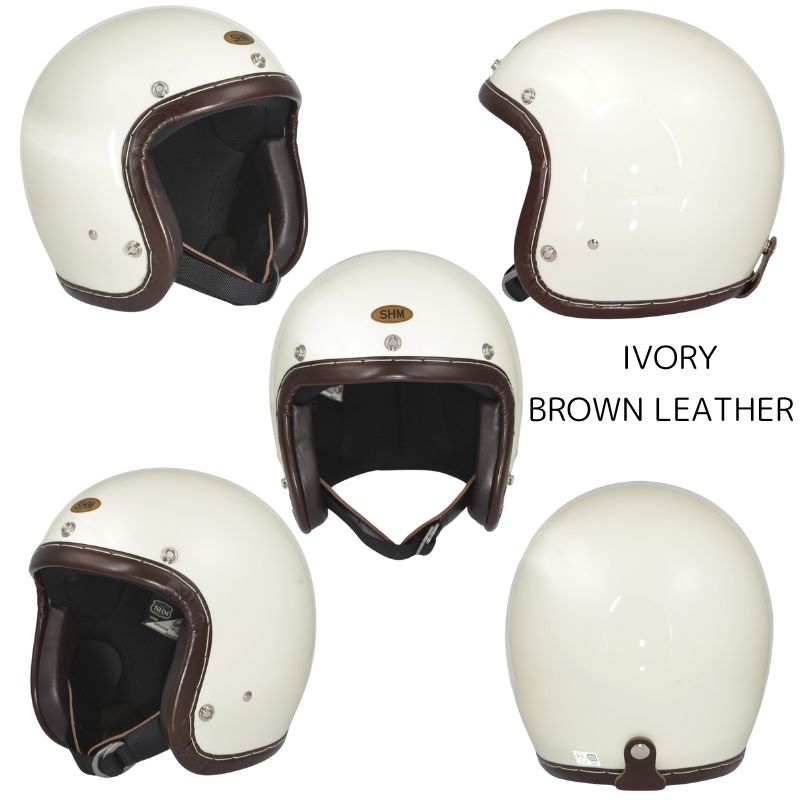 SHM HAND STITCH®Lot-110 ハンドステッチ ジェットヘルメット｜3カラー