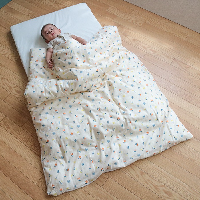 花もよう はじめてのベビー布団 5点セット ベビーサイズ 70×120cm