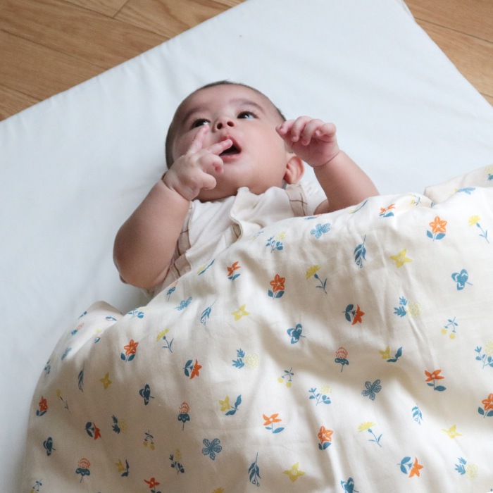 花もよう はじめてのベビー布団 5点セット ベビーサイズ 70×120cm