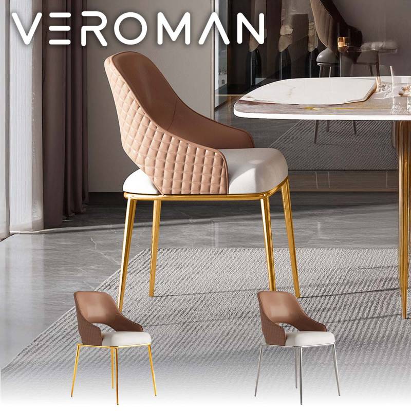 VeroMan チェア 椅子 ダイニングチェア ふわふわ包み込む スチール