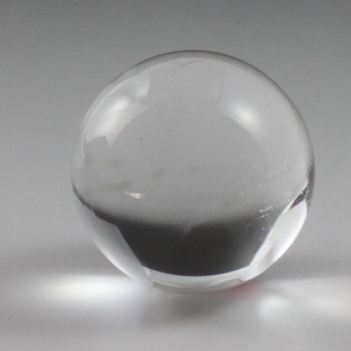 天然水晶玉A 35mm（1.15寸）61g 極上透明水晶 〔2622〕：天然水晶玉