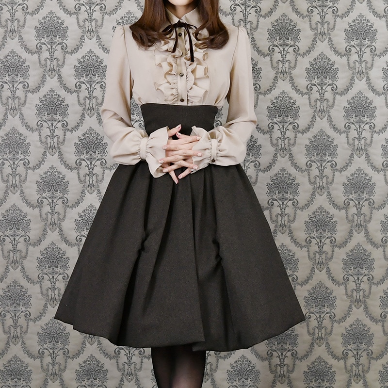 二次元と運命が交差するスカート ブラウン | NO.S PROJECT