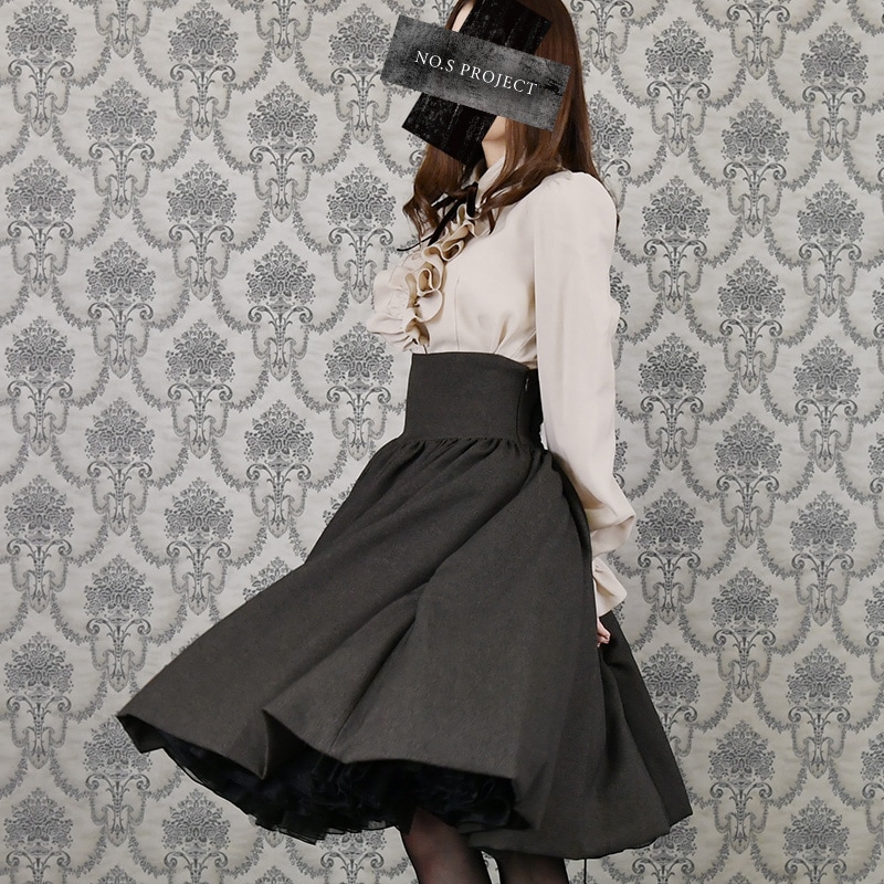 二次元と運命が交差するスカート ブラウン | NO.S PROJECT