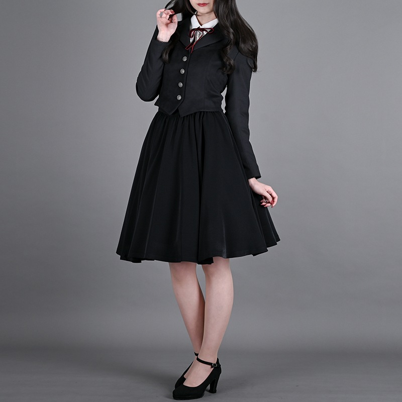 理想のサーキュラースカート ブラック | NO.S PROJECT