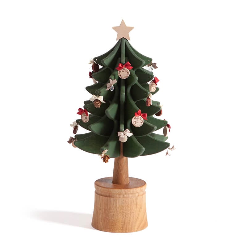 オルゴールツリー・プチ（グリーン）｜[飛騨の家具]オークヴィレッジ