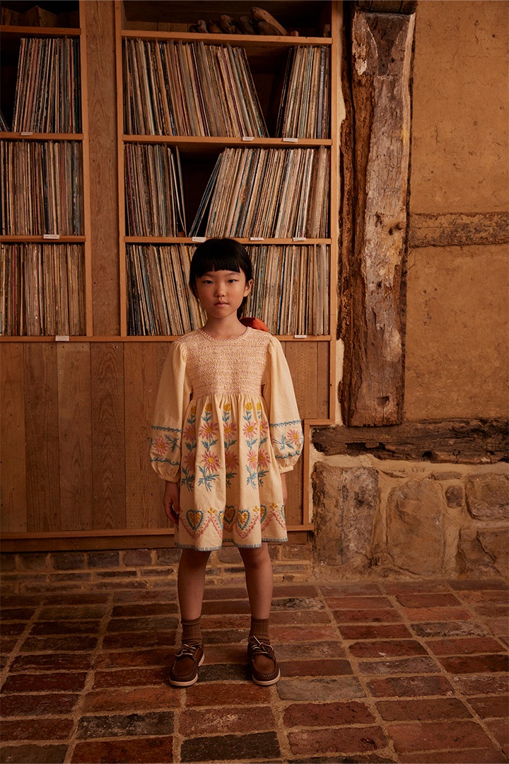 ワンピース Apolina Penny Smock Dress Cashew 2-3y Apolina Penny