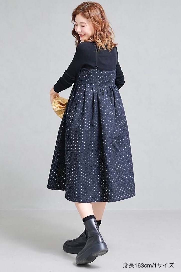 obliM】米沢別注ゴールドドットキャミワンピース | obliM | OBLI