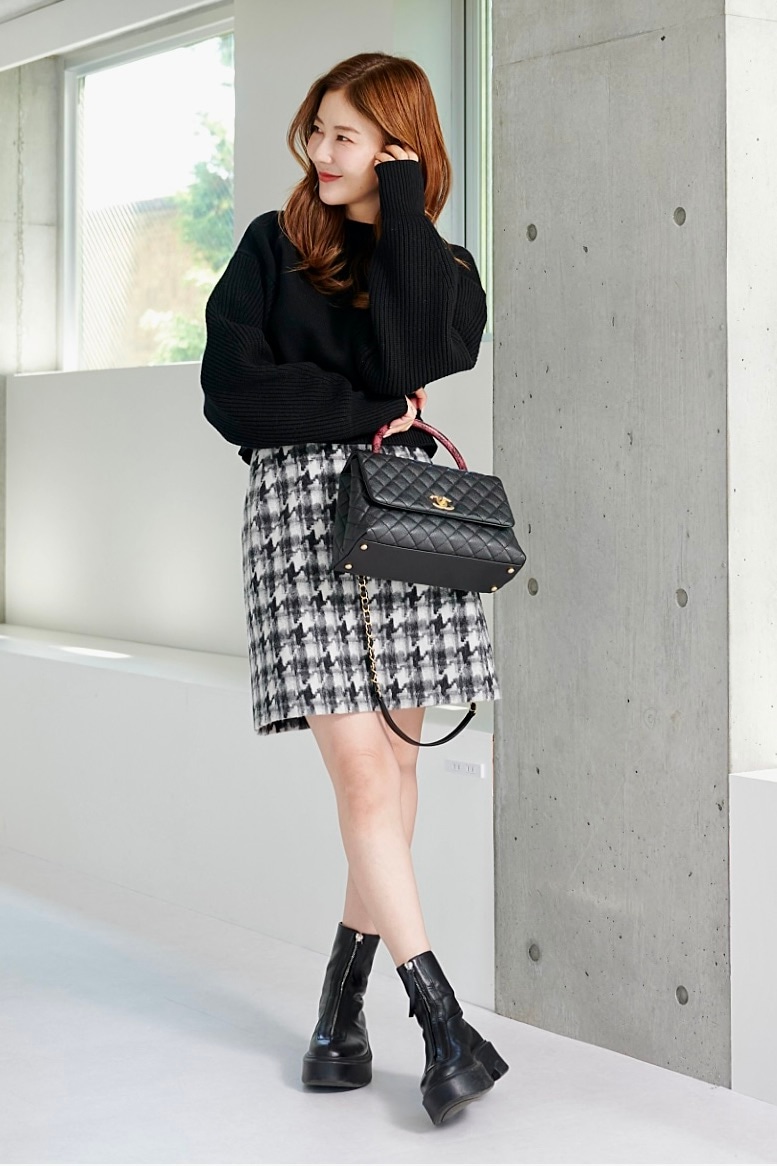 千鳥格子ミニスカート | ALL ITEM | OBLI