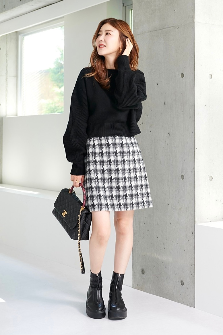千鳥格子ミニスカート | ALL ITEM | OBLI