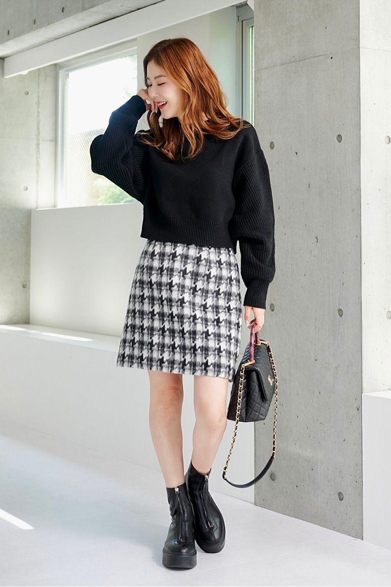 千鳥格子ミニスカート | ALL ITEM | OBLI