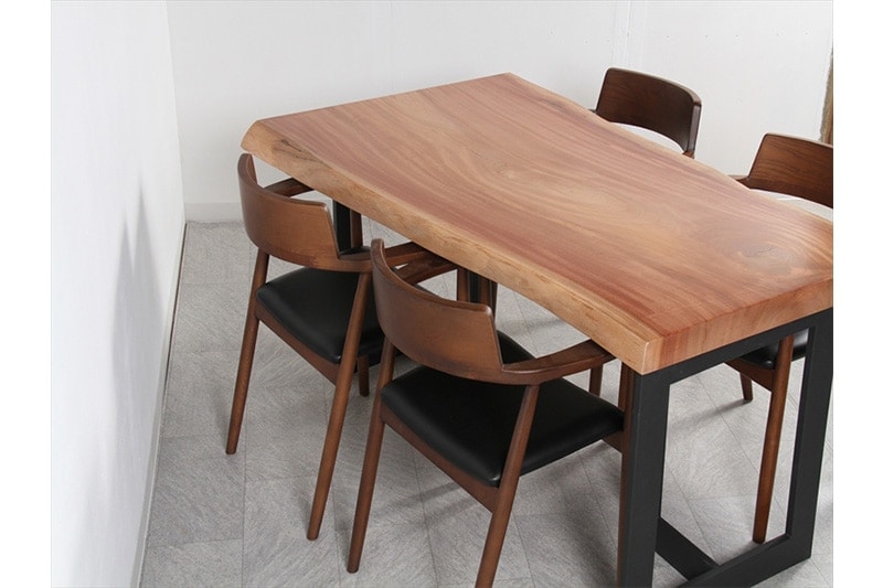 シンガポールマホガニー ダイニングテーブル 一枚板 ウレタン仕上げ