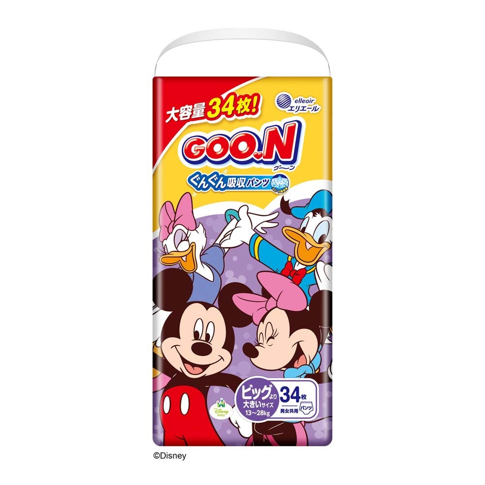 GOO.N 大きいサイズ おむつ 52枚入り 3パック 2箱 GOO.N 大きいサイズ