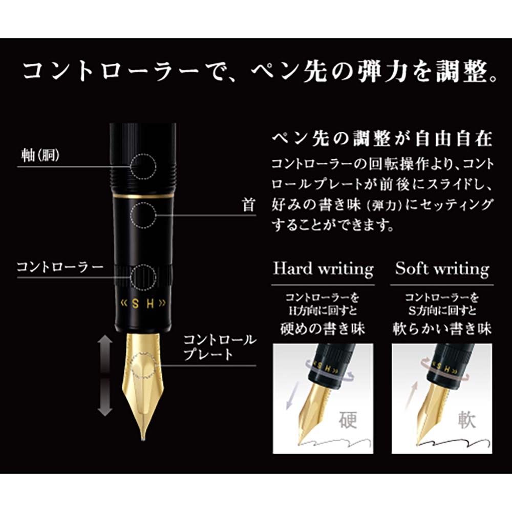 パイロット PILOT 万年筆 ジャスタス95 ネットブラック 中字 FJ-3MR-NB