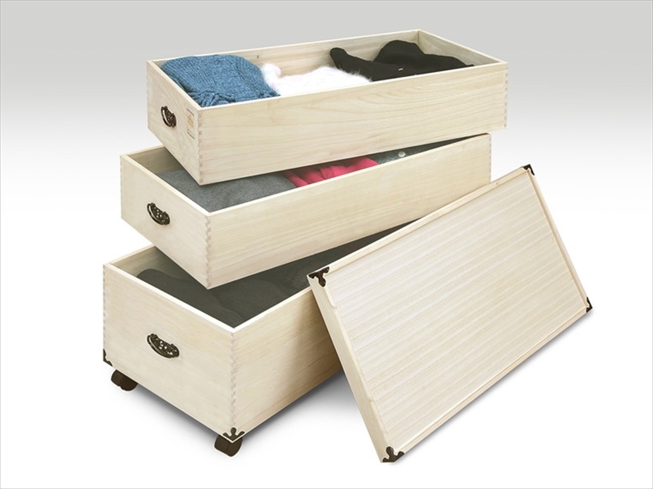 肥前桐民芸 総桐ひな人形収納ケース 3段 TS-3DL | 店舗,株式会社