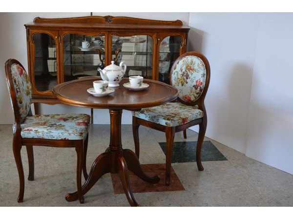 アンティークティーテーブル 猫脚テーブル 猫脚家具 円形テーブル 開梱