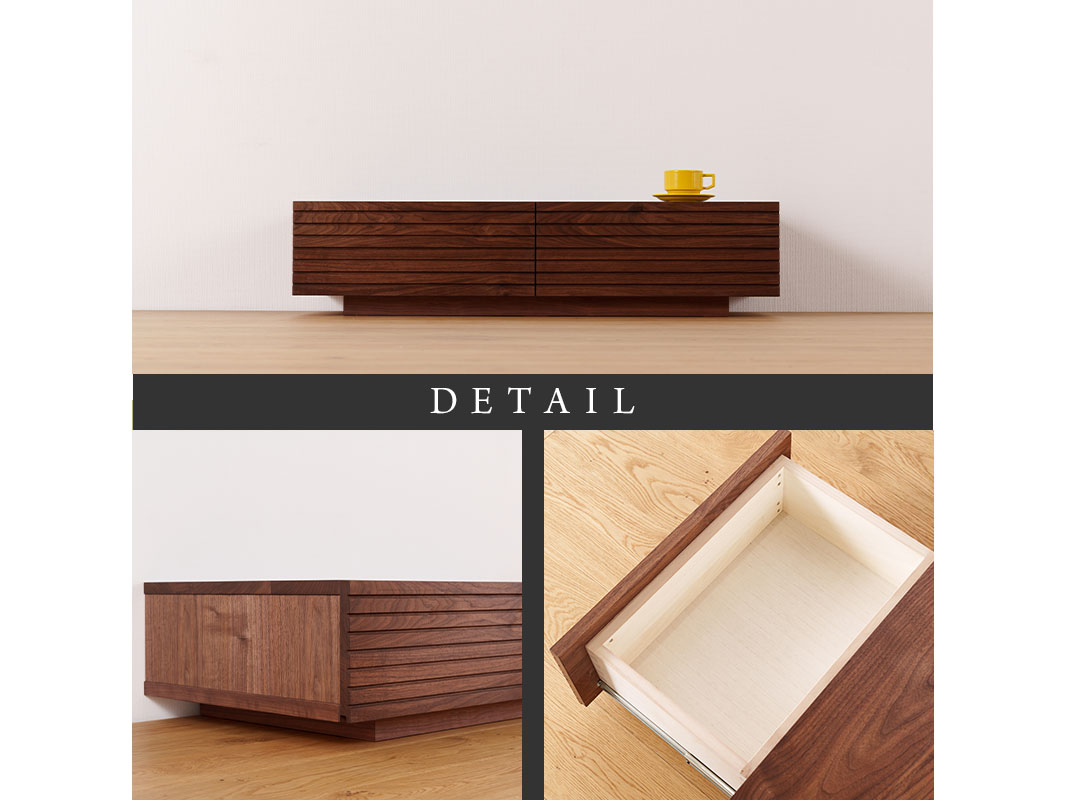 大川家具】無垢材 センターテーブル 風雅 ローテーブル 幅1000【設置