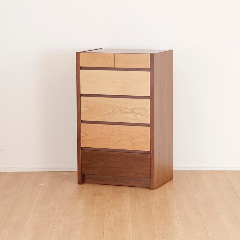 開梱設置無料]【大川家具】≪受注生産≫チェスト 60/90/120cm幅5段