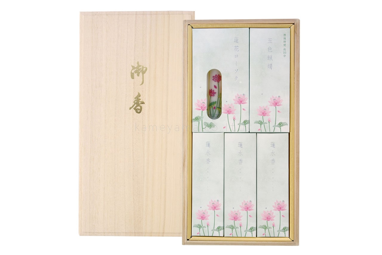 蓮水香 ローソクセット | 灯りの店 | おかげ横丁公式オンラインショップ