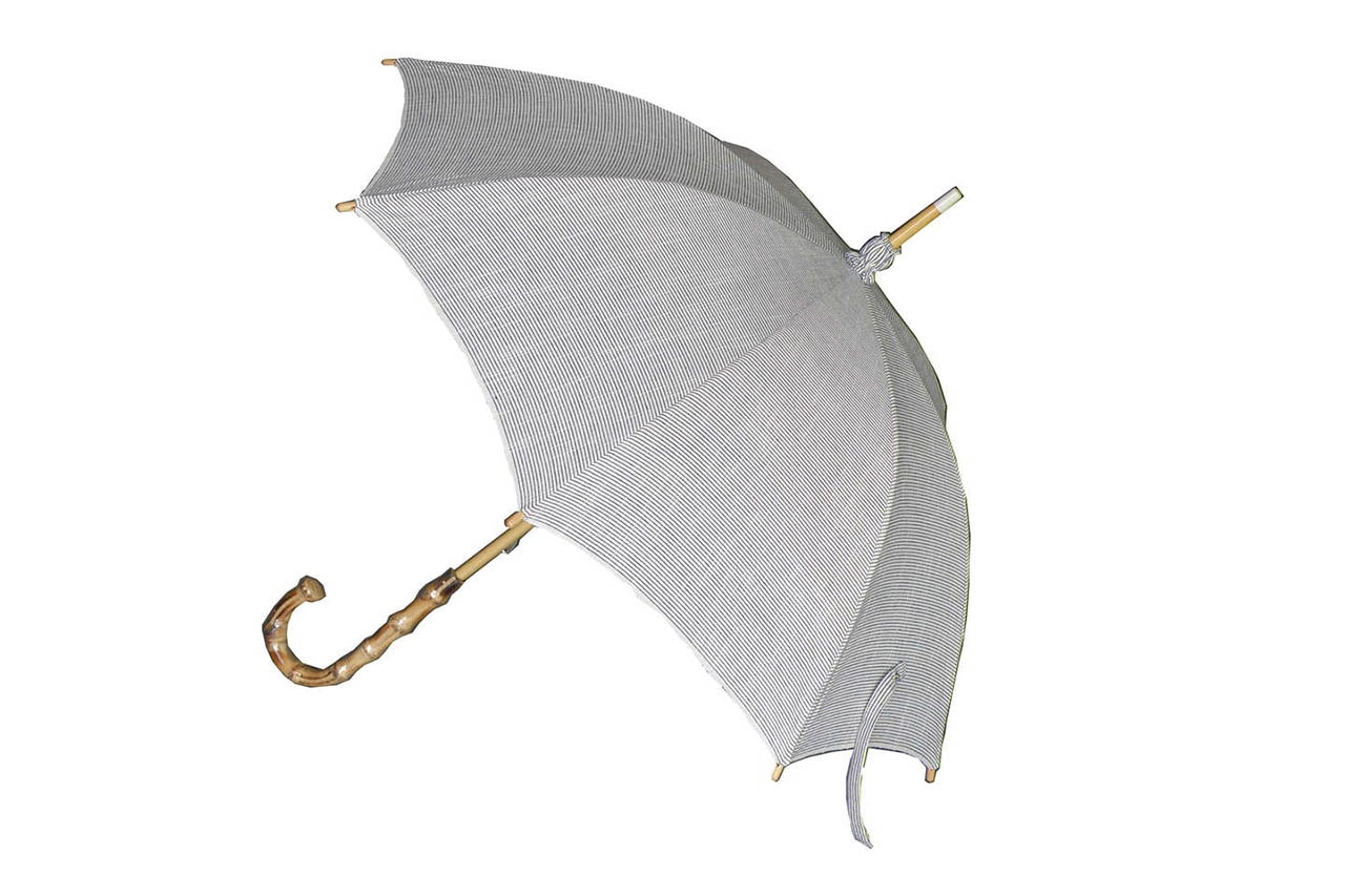 松阪木綿 日傘 白ヨコNO.1 | すべての商品 | おかげ横丁公式オンライン