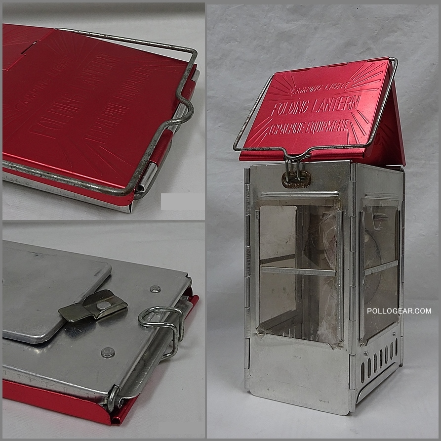 フォールディングランタン レッドルーフ　東京トップ 80's ビンテージ<BR>東京TOP<BR>キャンドルランタン<BR>屋根型ランタン