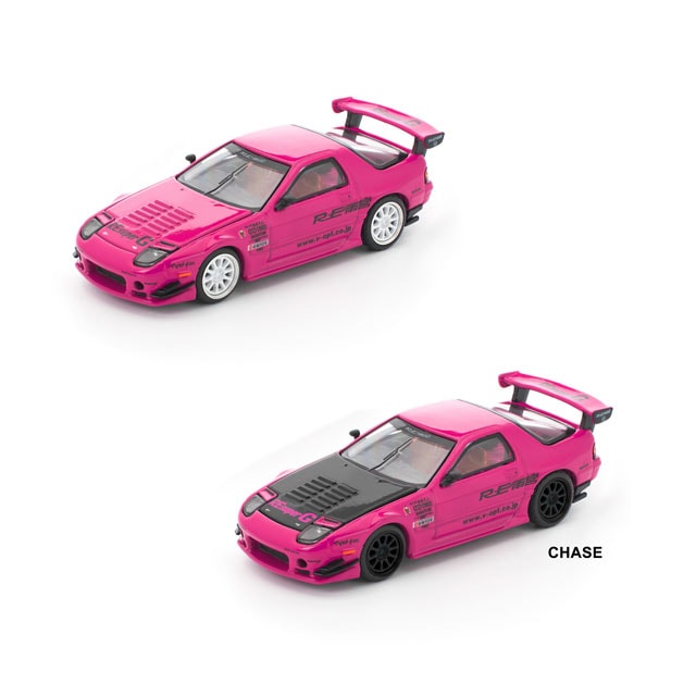 POP RACE x Enigma 1/64 MAZDA RX7 (FC3S) RE-AMEMIYA PINK 1/64