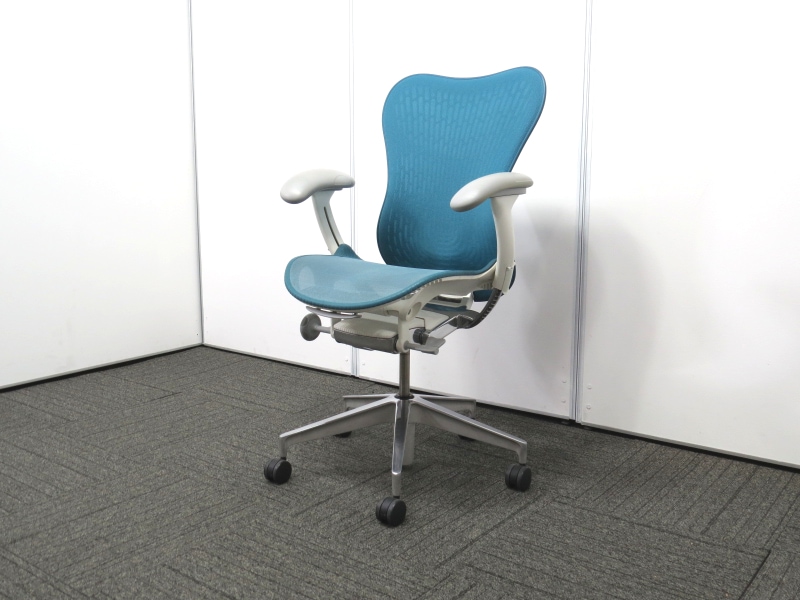 中古】ミラ2チェア ハーマンミラー ターコイズブルー 中古オフィスチェア
