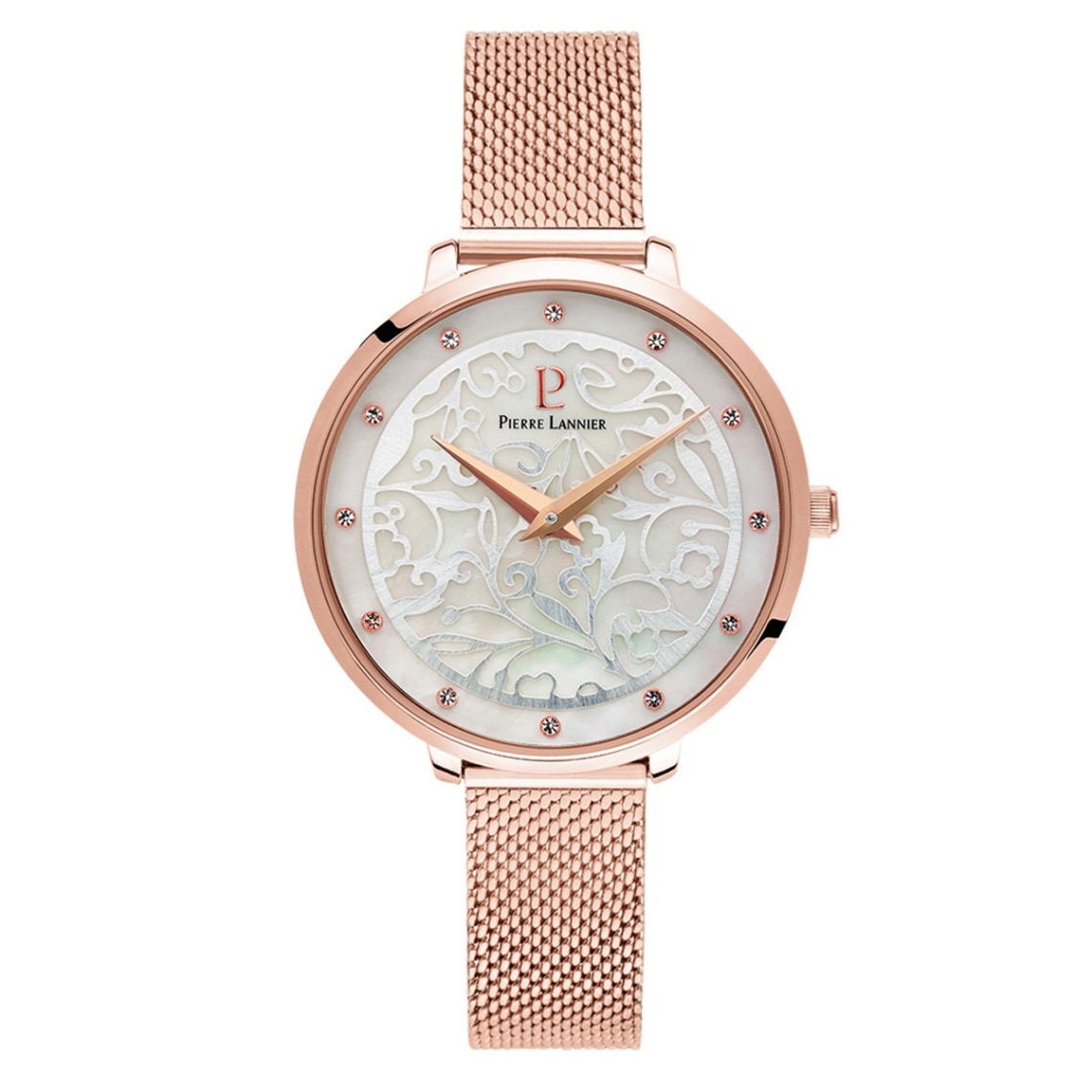 Eolia エオリア レディース 腕時計 クオーツ 金属ベルト ピンク