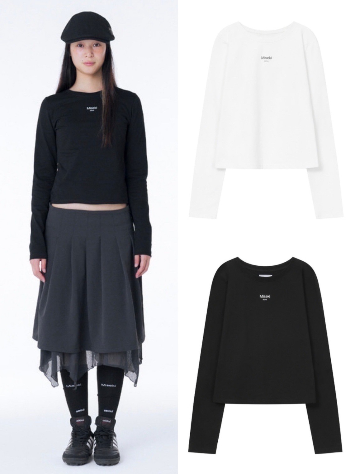 Miseki seoul】Mini logo long sleeves | OUR BRAND,Miseki seoul