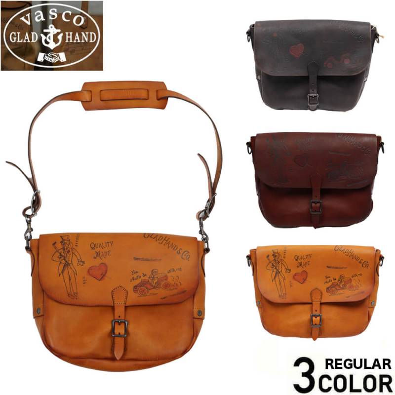 GLADHAND x VASCO LEATHER POSTMAN SHOULDER BAG 