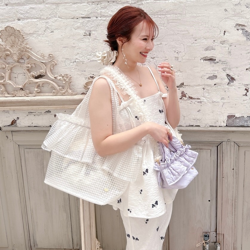 サテンフリルシュシュ Juliette | Accesorry,ヘアアクセサリー | Saha