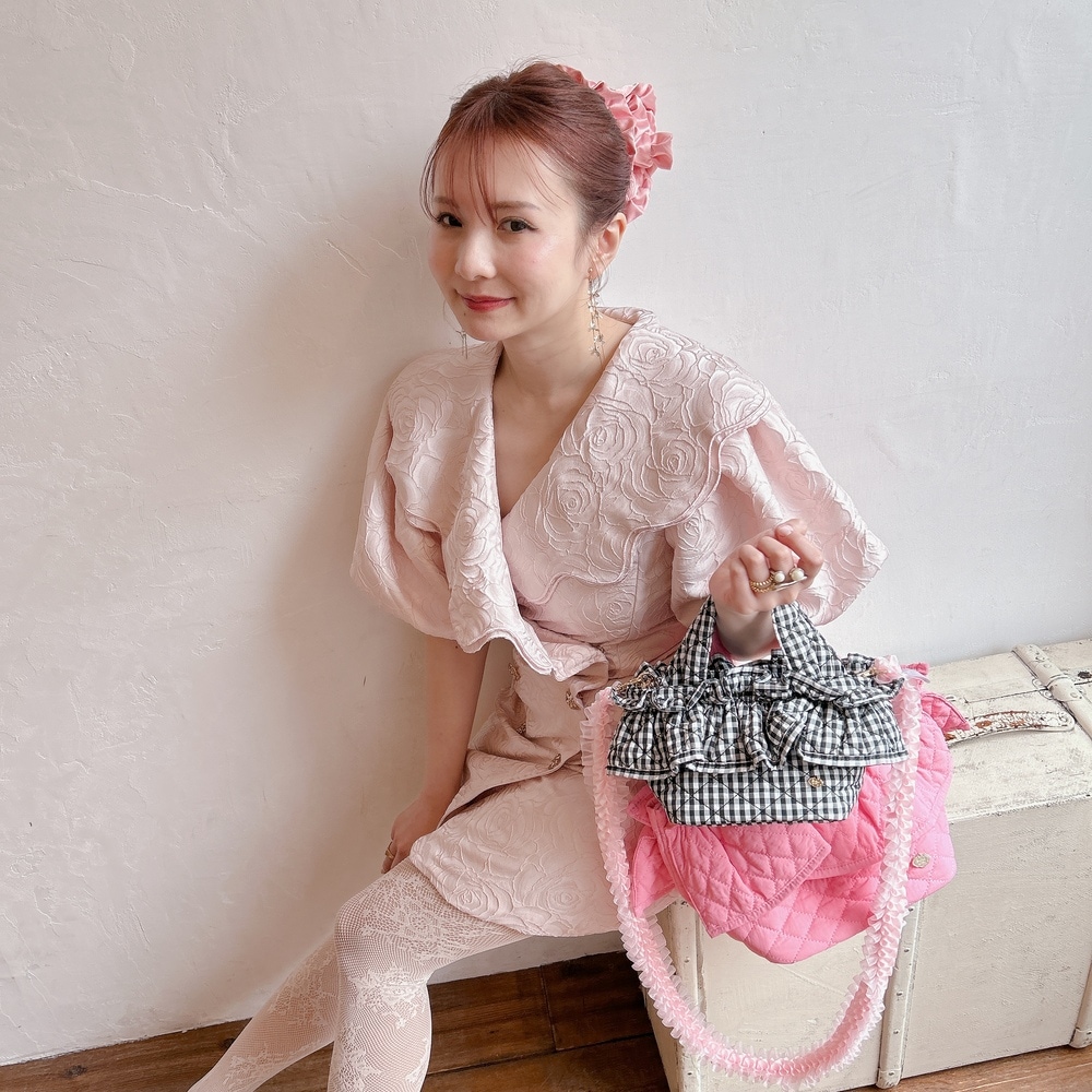 サテンフリルシュシュ Juliette | Accesorry,ヘアアクセサリー | Saha