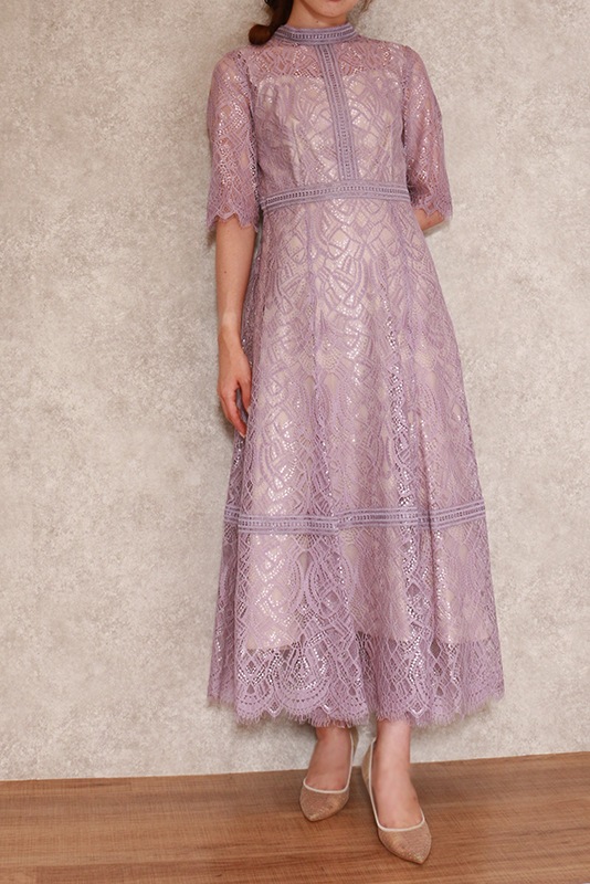 配色レース×ハシゴレースワンピース□ | DRESS,DRESS | ROOM903 online