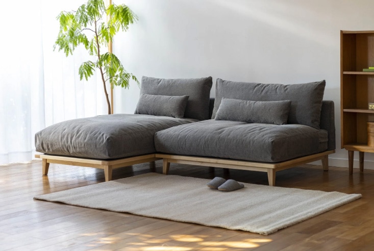 ソファ Fumi(フミ) 幸せになるソファ ワイド＋ロングセット 標準生地