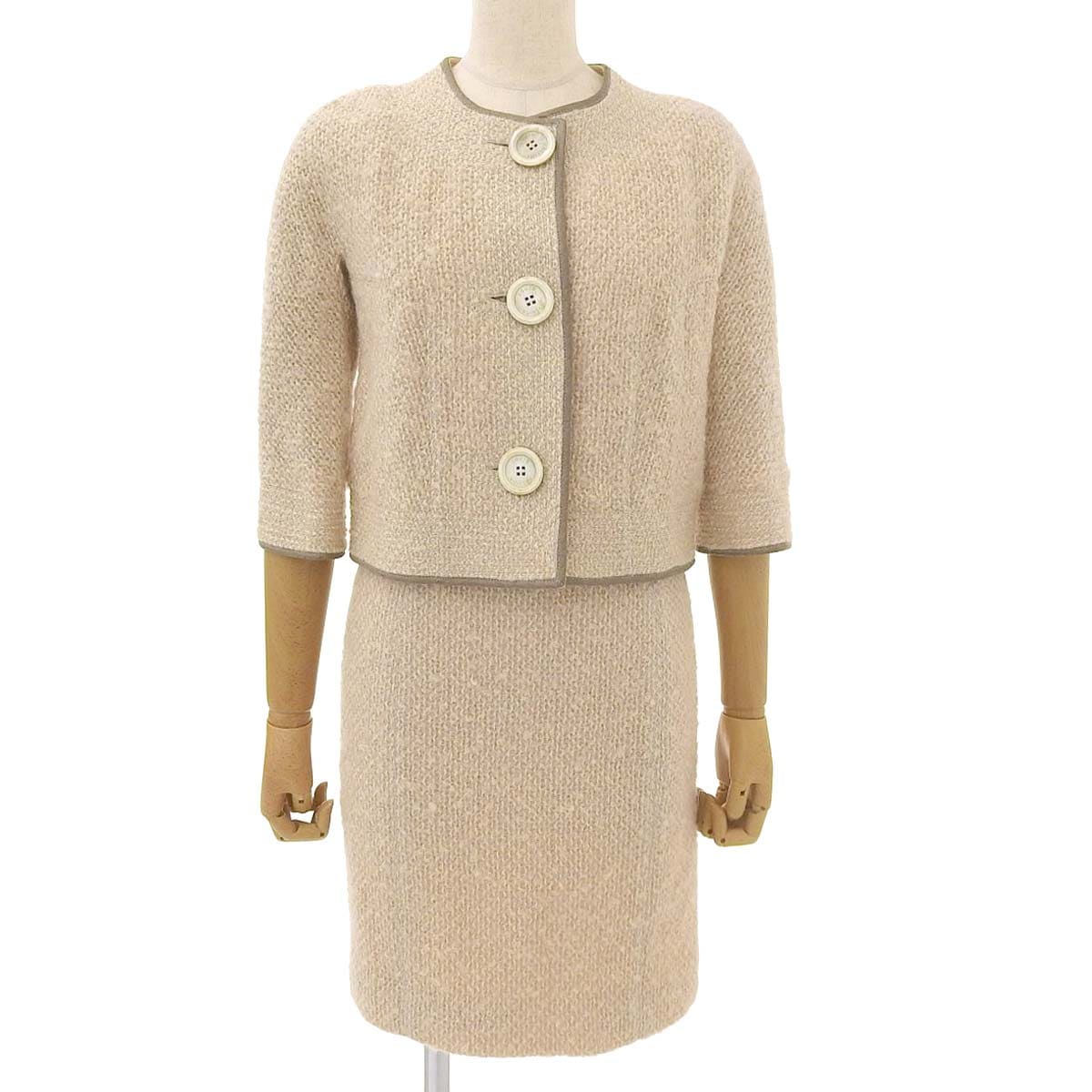 ルイヴィトン LOUIS VUITTON ツイード スーツ ジャケット スカート
