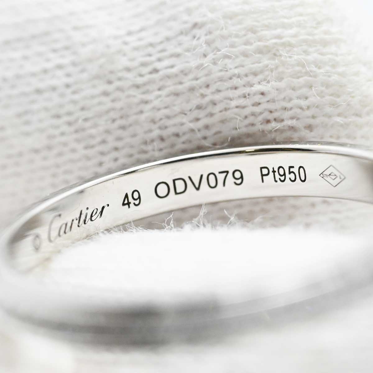 カルティエ CARTIER PT950 プラチナ ダムールウエディング フルダイヤ