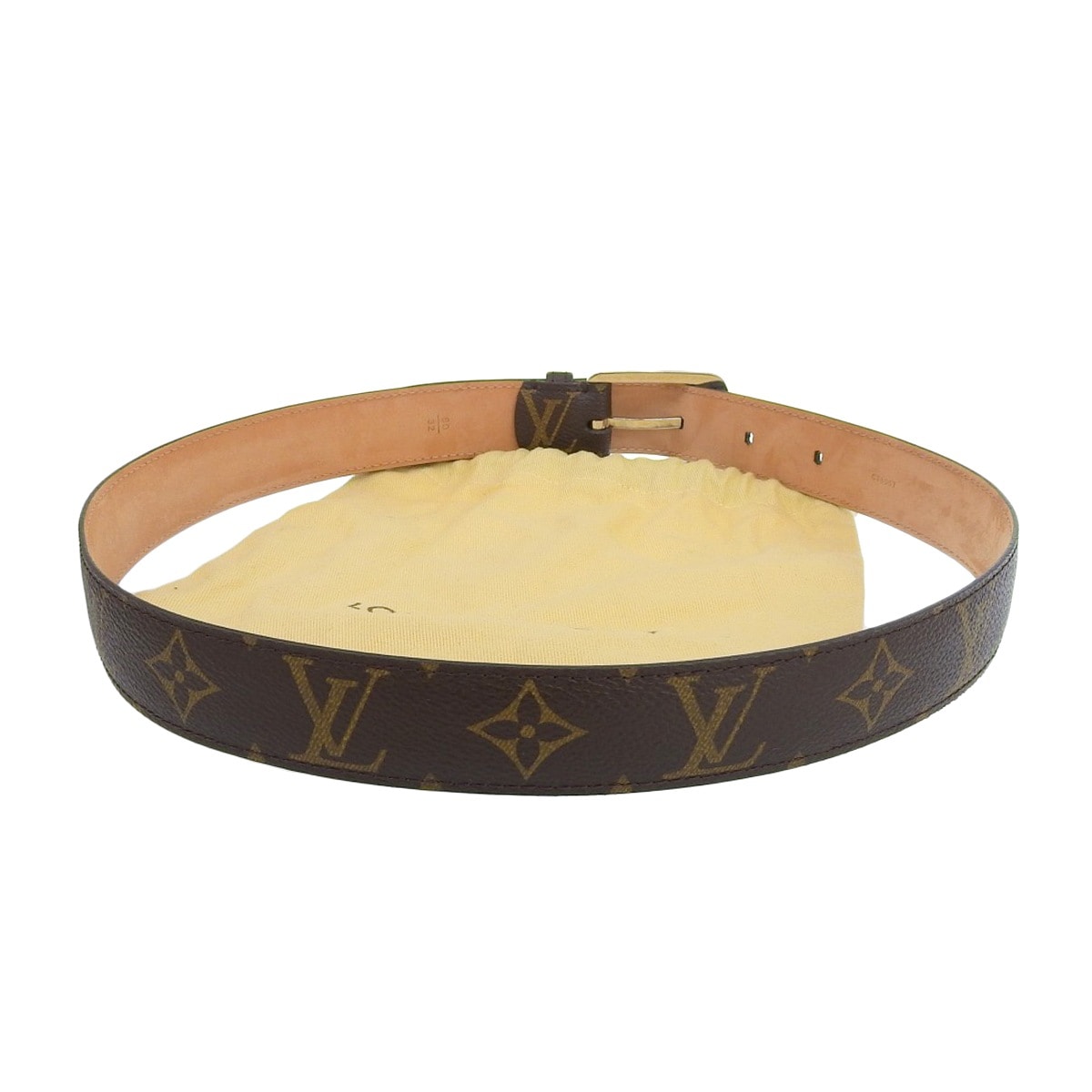 ルイヴィトン LOUIS VUITTON モノグラム ベルト 80cm 80/32 レディース
