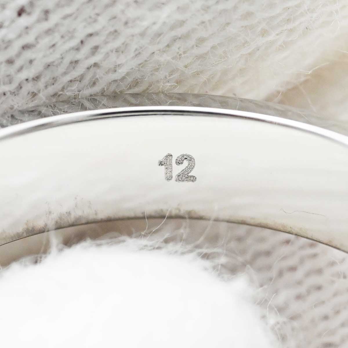 グッチ GUCCI 750WG ホワイトゴールド GGアイコンリング 12号 3383