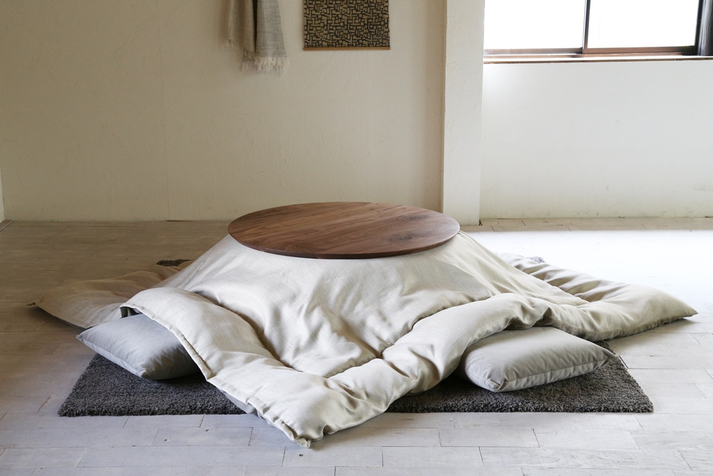 EN kotatsu table｜エンコタツテーブル ウォールナット無垢材 丸型