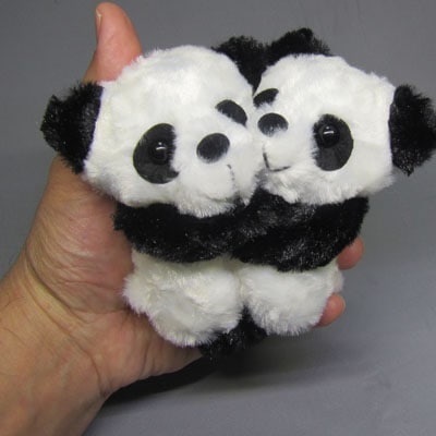 ミニメチャラブパンダぬいぐるみキーチェーン【送料無料】（沖縄別途