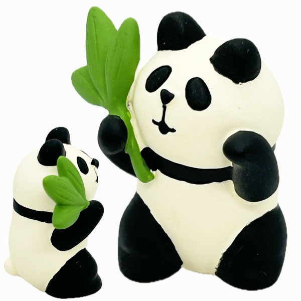 踊る招きパンダ(38844E)｜ 笹,パンダ,デコレ,置き物,置物,DECOLE