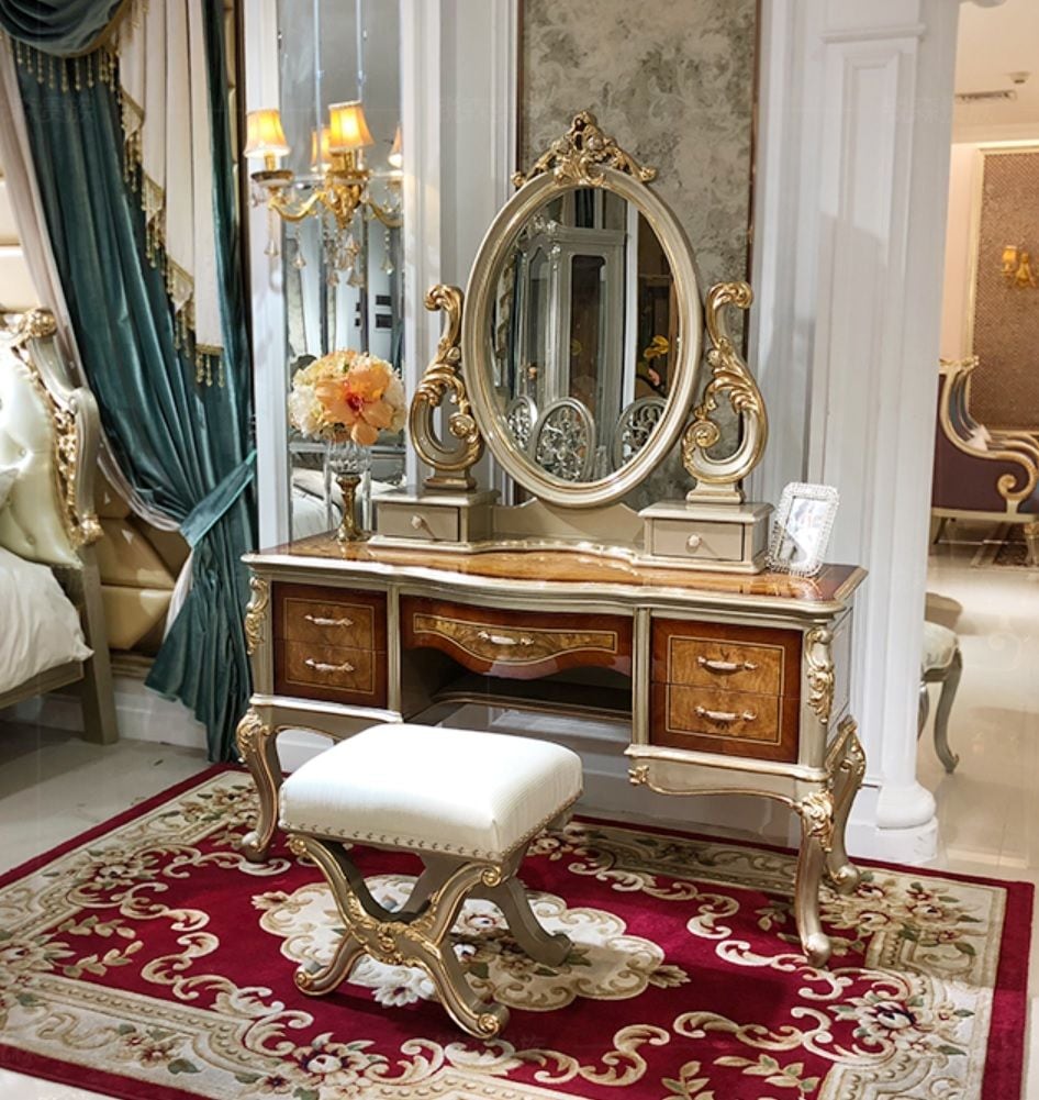 初売り特別15％値引！条件は要問い合わせ！～ロココ調高級ドレッサー