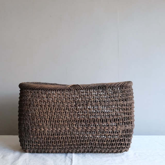 断*離様 古いあけび蔓の収納かご 山仕事 古道具 古民具