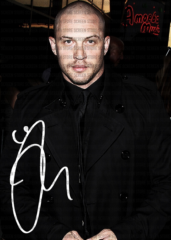 俳優トム・ハーディ氏直筆サイン入りポートレート:バットマンダーク