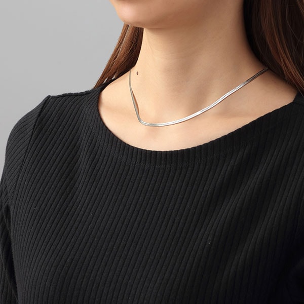 スネーク フラット シルバー925製チェーン 幅2.0mm｜全てのシルバー