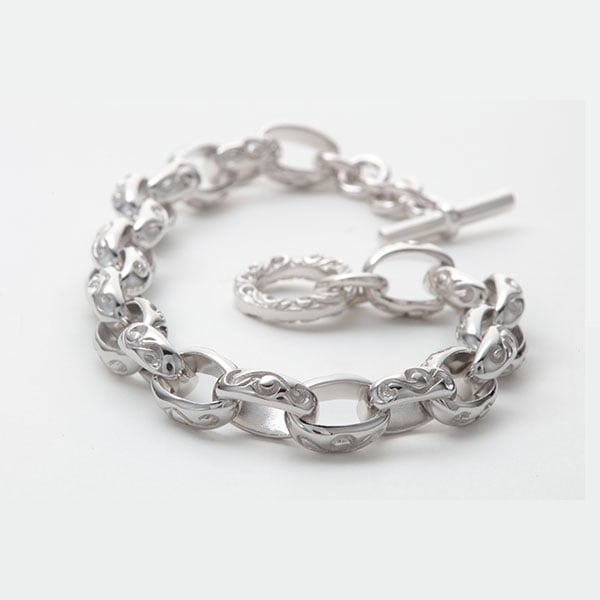 アラベスク シルバー925チェーンブレスレット｜全てのシルバー
