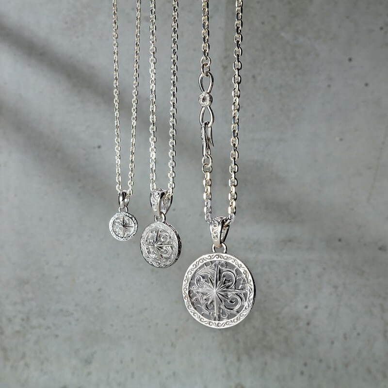 ラウンドタイプサンシンボル シルバー925ペンダントトップ｜全ての