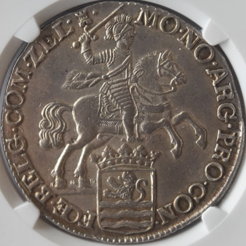 オランダ 1762年 シルバーライダー ダカット 銀貨 NGC MS62 最高唯一