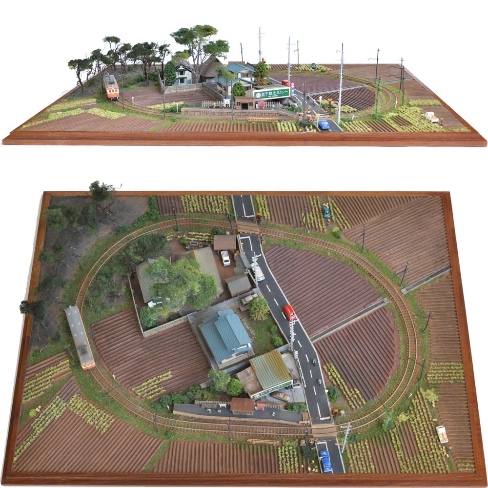 銚子電鉄」 Nゲージ 小型レイアウト ：西村慶明 塗装済完成品 1/150